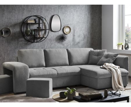 Divano letto con penisola contenitore destra della collezione Robin di LoveKasa