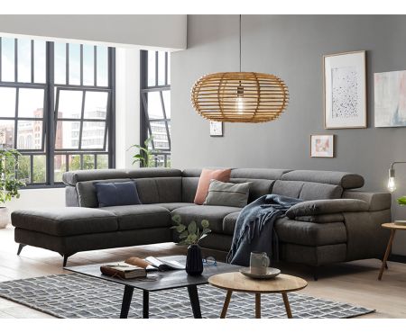 Divano letto con penisola contenitore sinistra della serie Max di LoveKasa