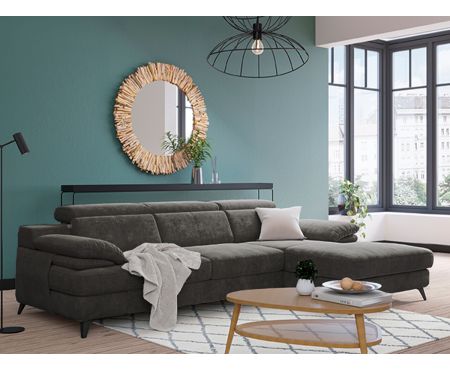 Divano letto con penisola contenitore destra della collezione Max di LoveKasa