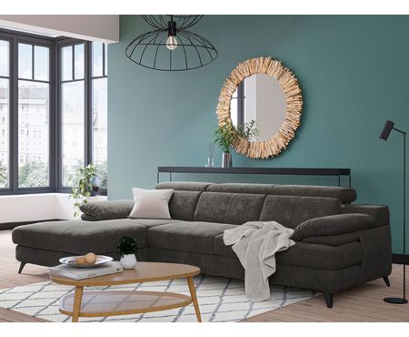 Divano letto con penisola contenitore sinistra della collezione Max di LoveKasa