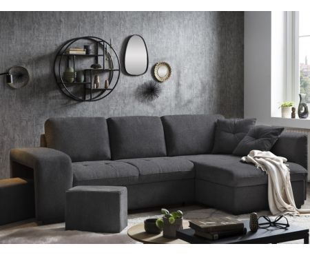 Divano letto con penisola contenitore destra della collezione Robin di LoveKasa