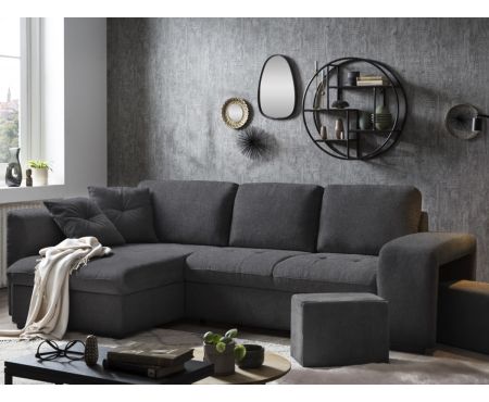 Divano letto con penisola contenitore sinistra della collezione Robin di LoveKasa