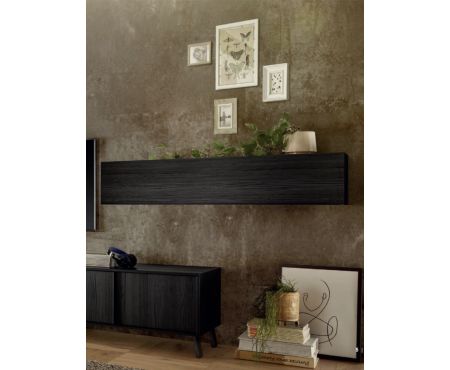 Ribata 1 anta da sala Finitura color Nero Frassino della serie Canaries di Love Kasa