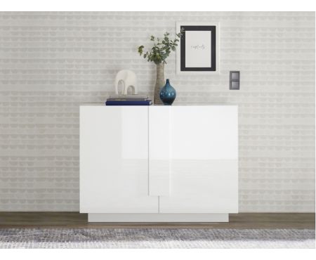 Madia con 2 ante color bianco lucido della collezione Premium di Love Kasa