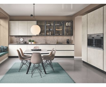 Panoramica - Cucina moderna componibile GAP della serie Dune di LoveKasa