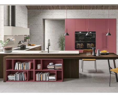 Panoramica - Cucina Moderna Componibile della collezione Living Life, modello 
