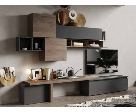 Soggiorno in colorazione Lava e Mercure della collezione Louis di LoveKasa