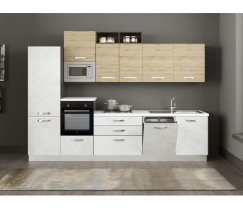 Cucina 330cm Completa di Elettrodomestici della serie "Aisha" di LoveKasa