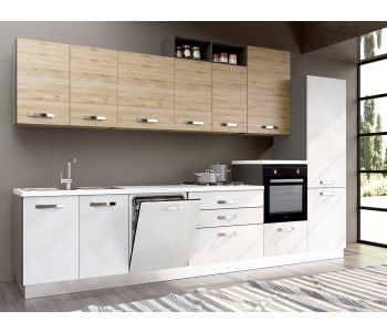 Cucina completa di elettrodomestici della serie Aisha di LoveKasa