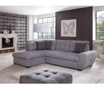 Divano letto Categoria Basic con angolo a sinistra e contenitore della collezione Denver di Love Kasa